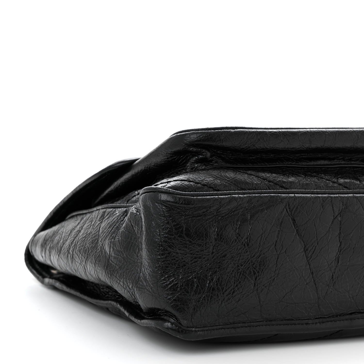 Saint Laurent Crinkled Calfskin Matelasse Monogram Large Niki Chain Satchel Black 9 of 11