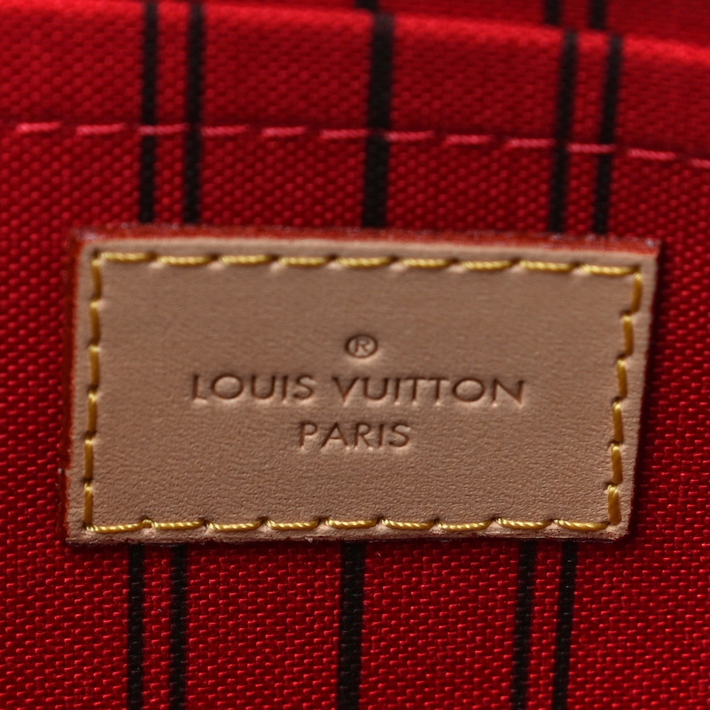 Monogram Neverfull MM GM Pochette Cherry