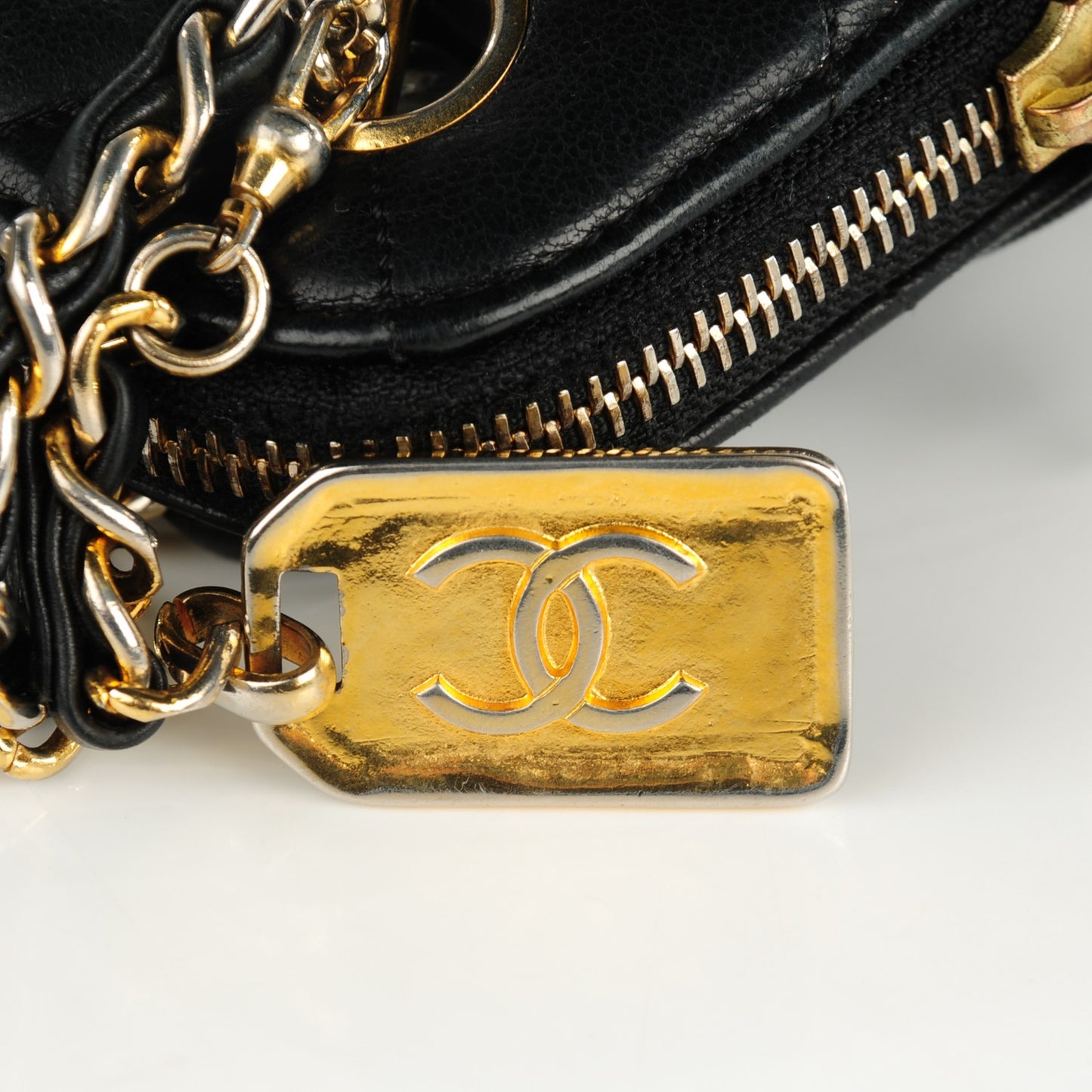 Lambskin Quilted Shoulder Bag Black