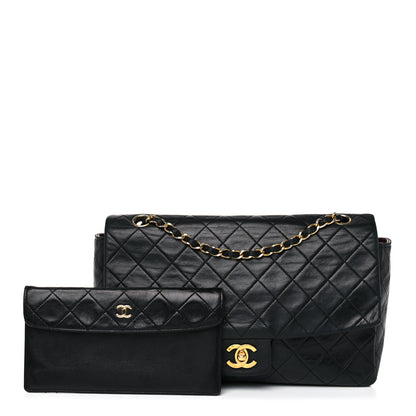 Chanel Lambskin Quilted Medium Single Flap Black 2 of 24