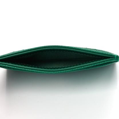 Chanel Caviar Quilted Card Holder Green 4 of 4