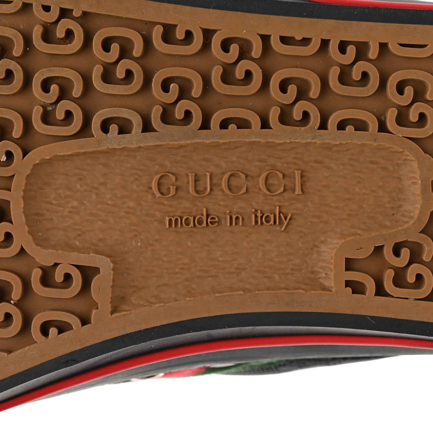 Gucci Econyl Nylon Web Monogram Off The Grid Womens 1977 Tennis Sneakers 41 Black 6 of 8