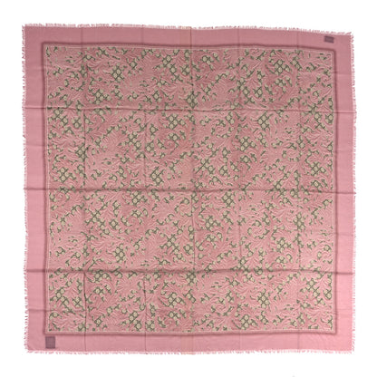 Gucci Modal Silk GG Monogram Big Arabesque Shawl Beige Pink 1 of 3