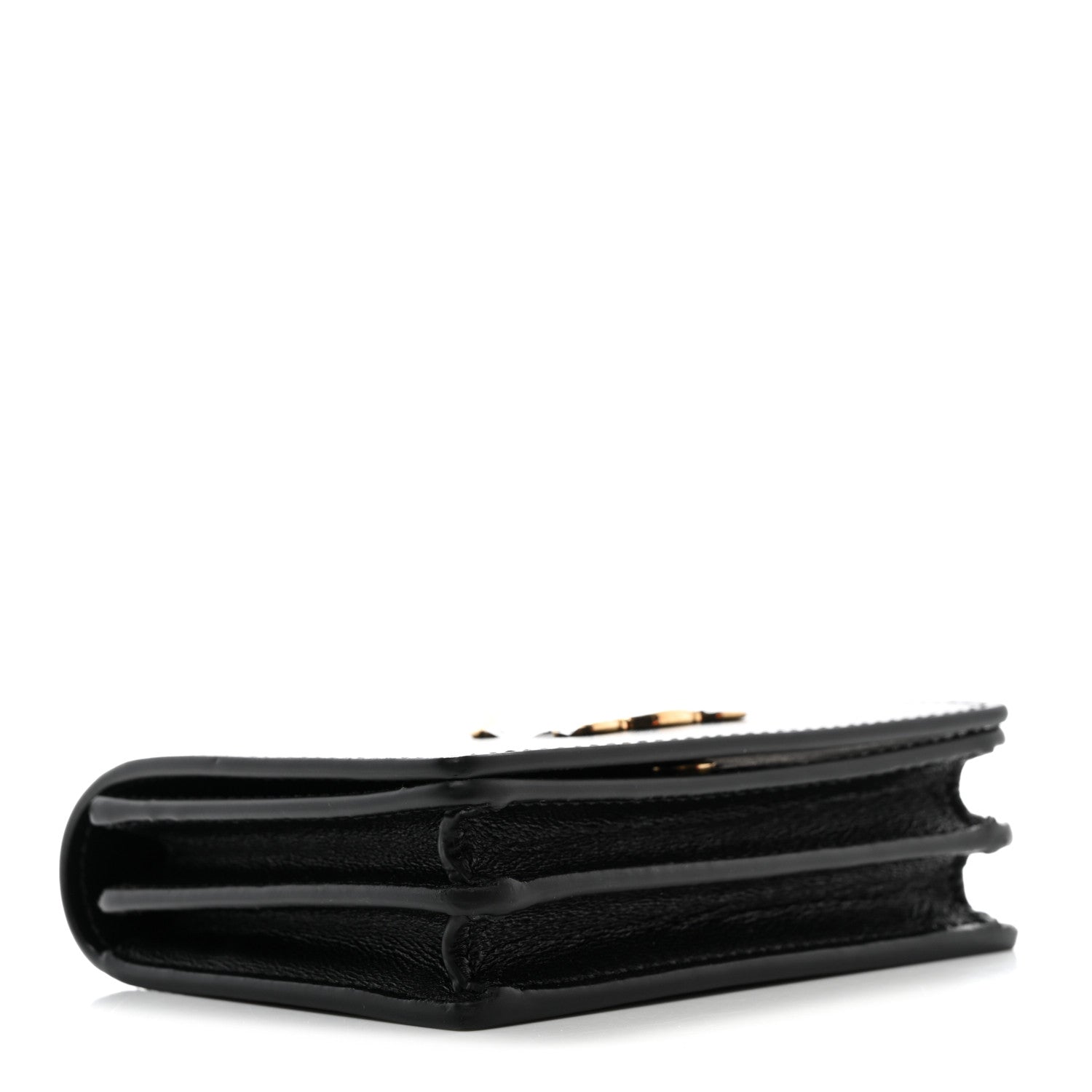 Celine Shiny Calfskin Triomphe Busincess Card Holder Black 4 of 9