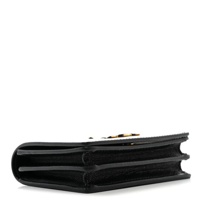 Celine Shiny Calfskin Triomphe Busincess Card Holder Black 4 of 9