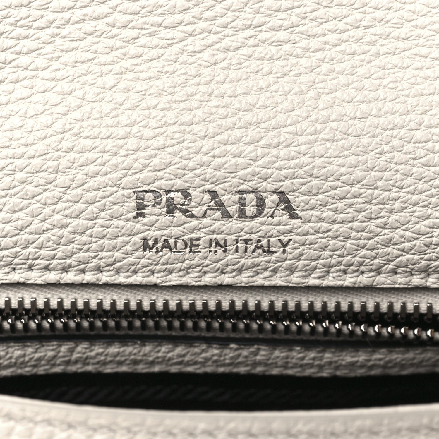 Prada Vitello Daino Soft Flap Crossbody White 6 of 8
