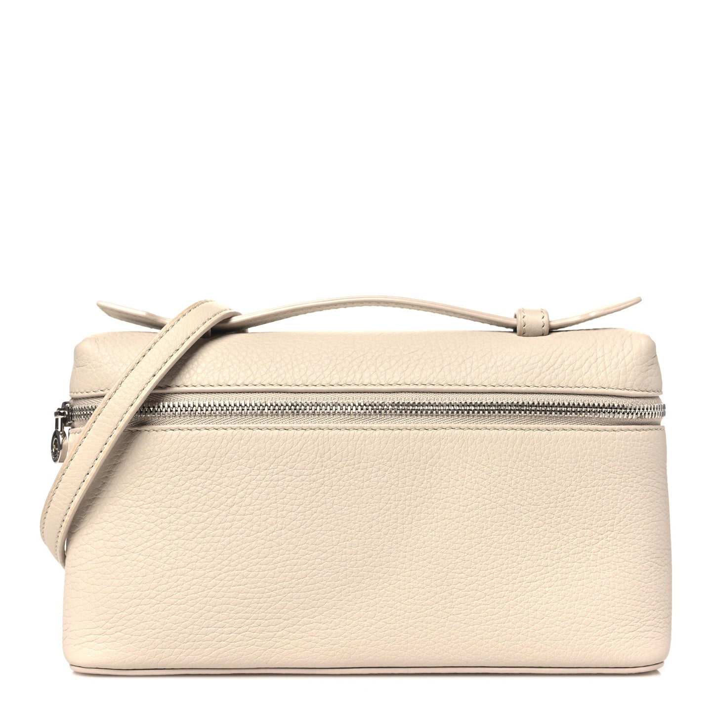 Grained Calfskin L19 Extra Pocket Pouch Whisper White