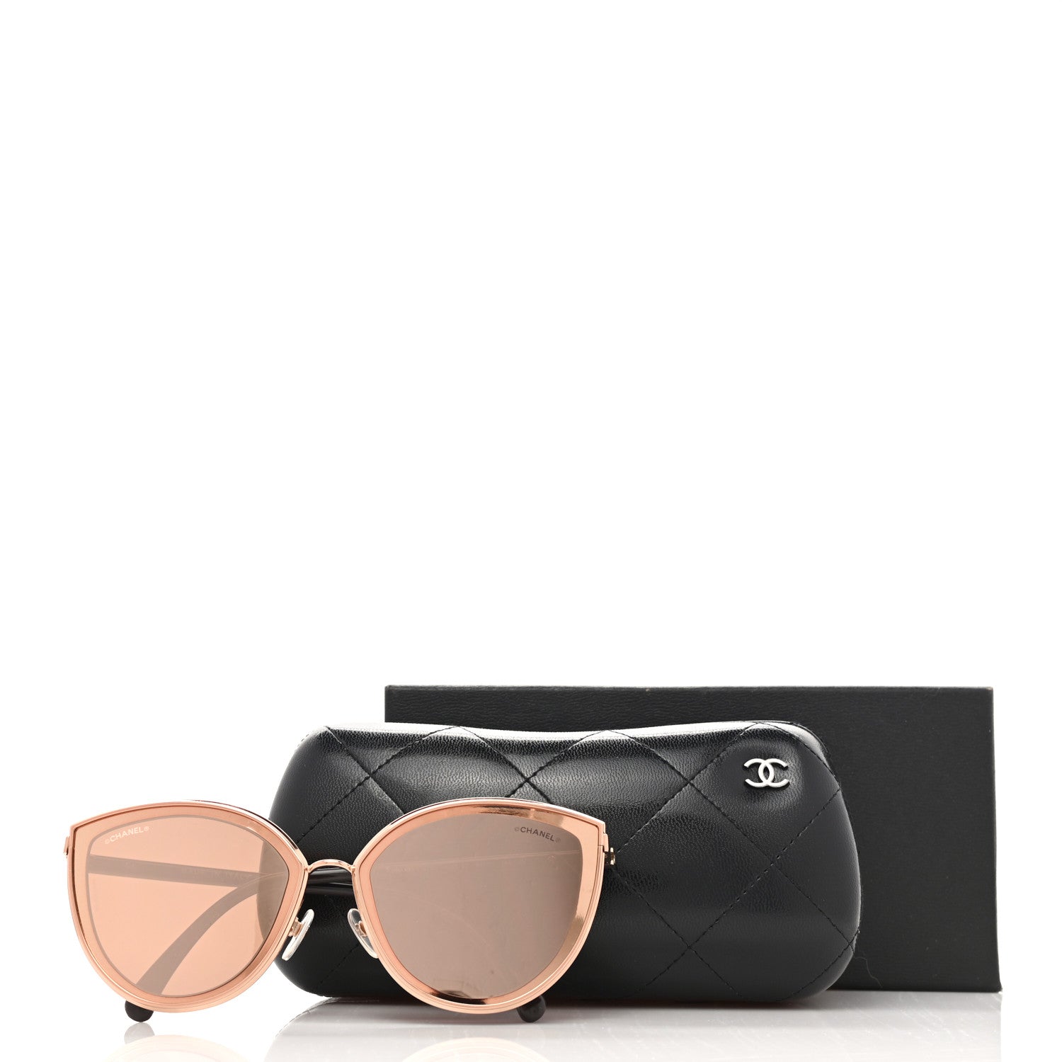Chanel Metal Cat Eye Sunglasses 4222 Light Pink 8 of 8