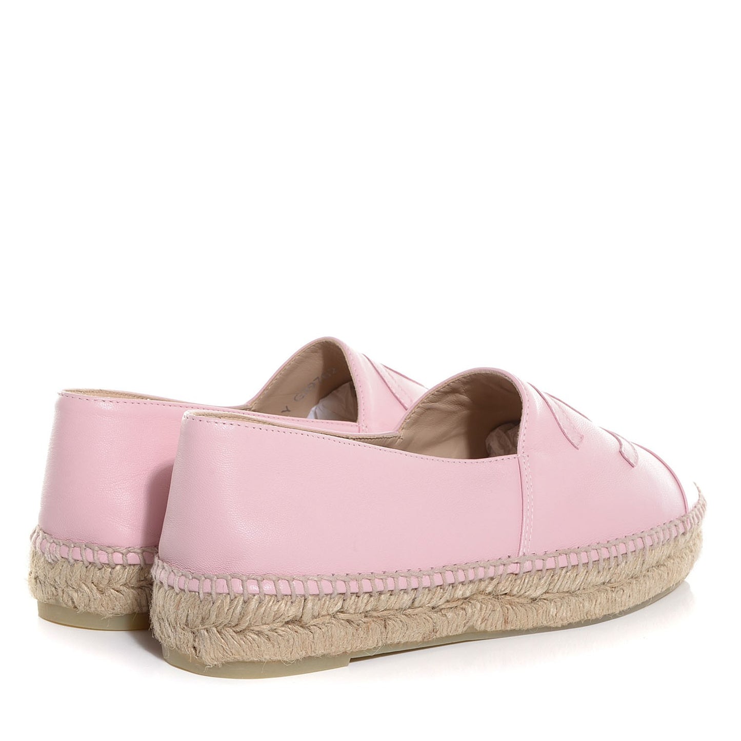 Lambskin CC Espadrilles 40 Light Pink