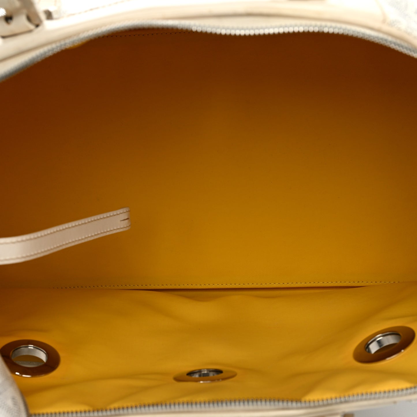 Goyardine Sac Hulot Pet Carrier PM White