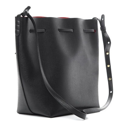 Mansur Gavriel Saffiano Bucket Bag Black Flamma 3 of 12