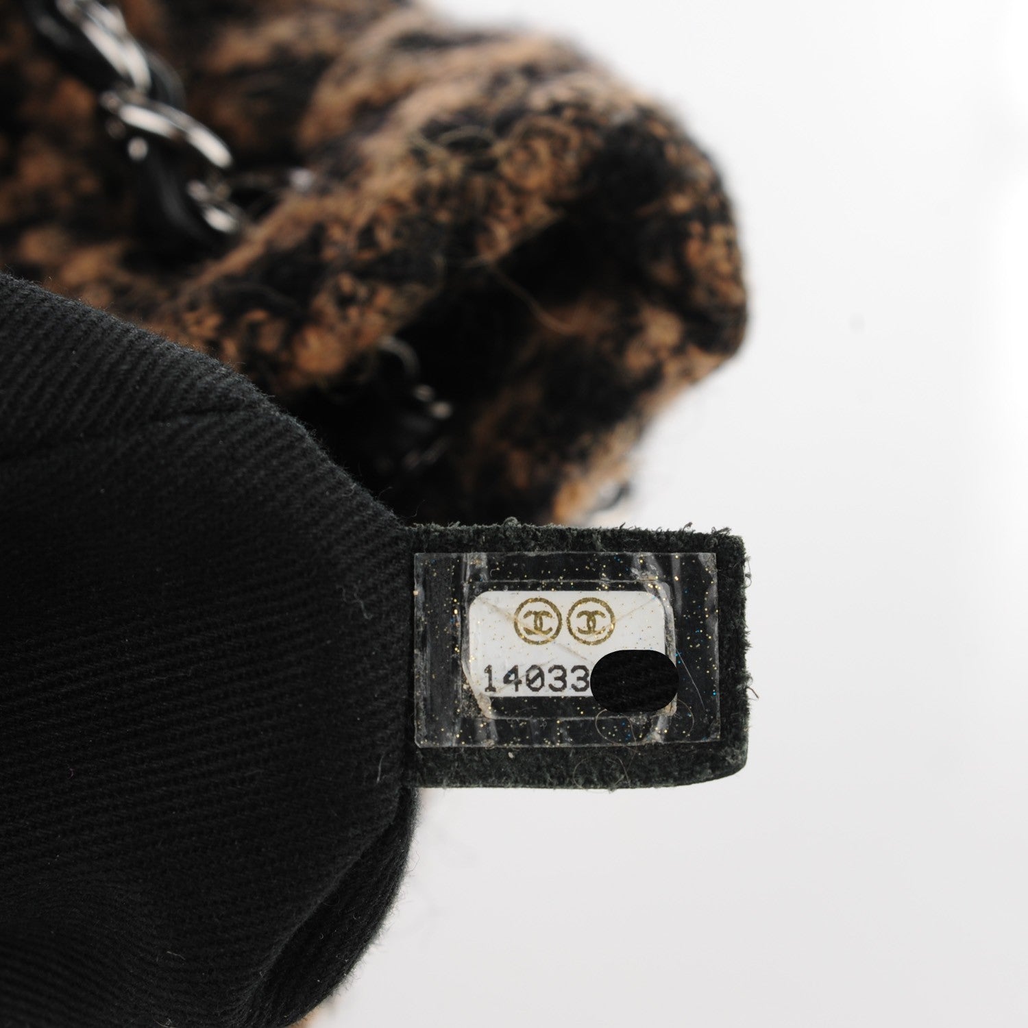 Chanel Tweed Lambskin Fantasy Fur Karl's Cabas Tote 7 of 7