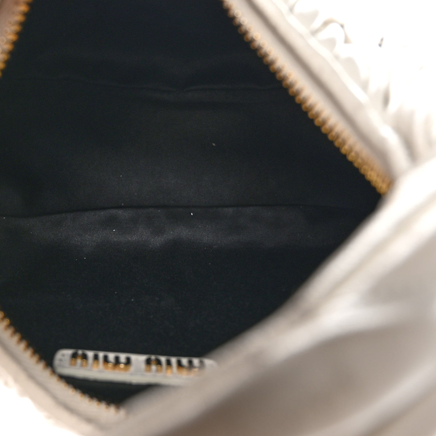 Miu Miu Nappa Matelasse Small Wander Hobo White 5 of 14