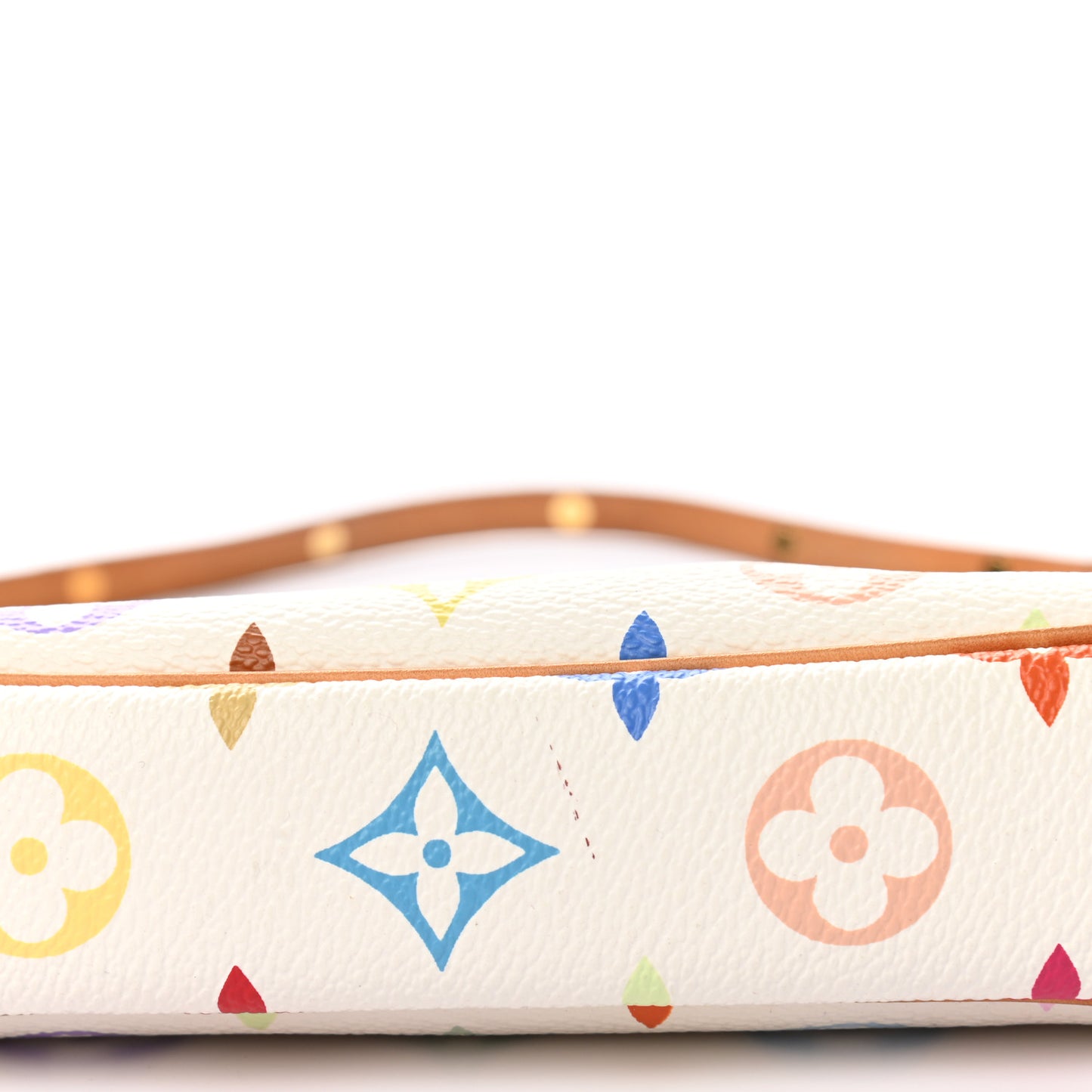 Monogram Multicolor Pochette Accessories White