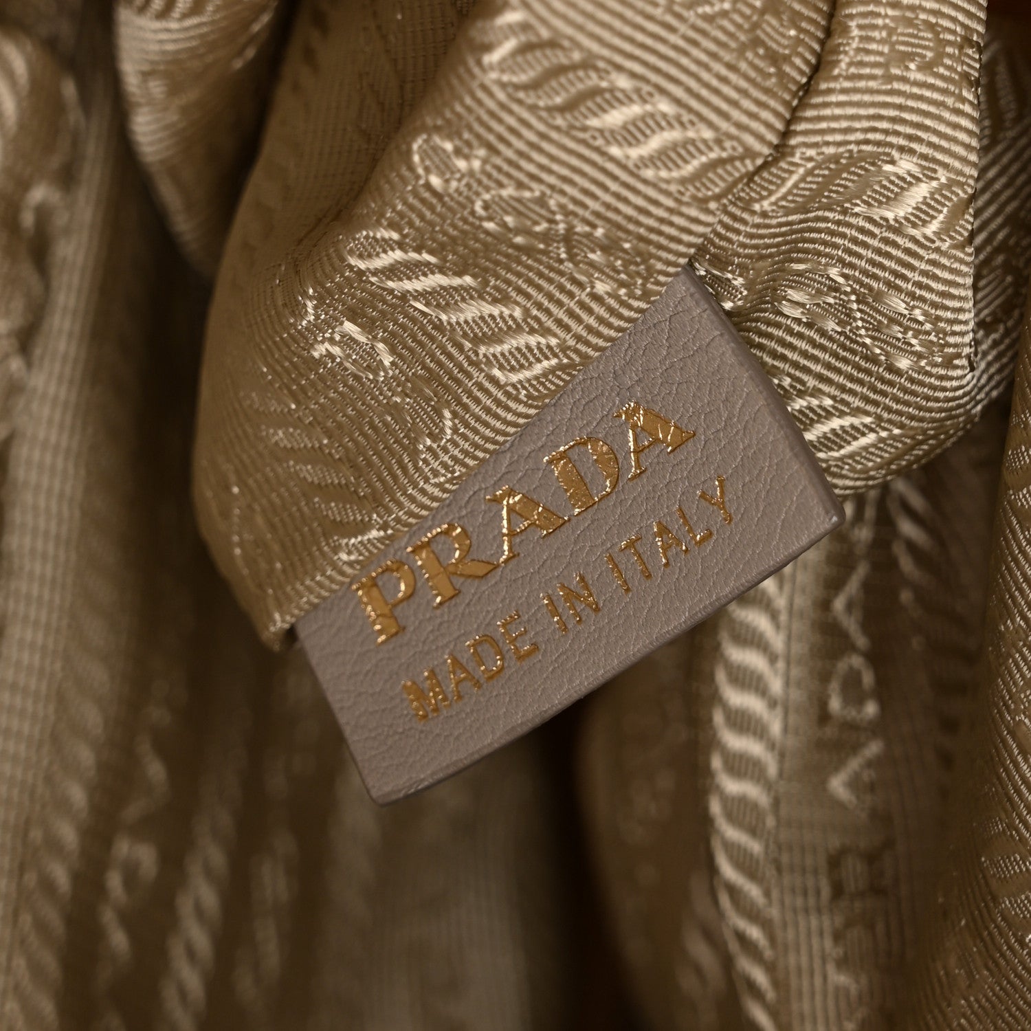 Prada Tessuto Nylon Chevron Quilted Shoulder Bag Beige 6 of 14