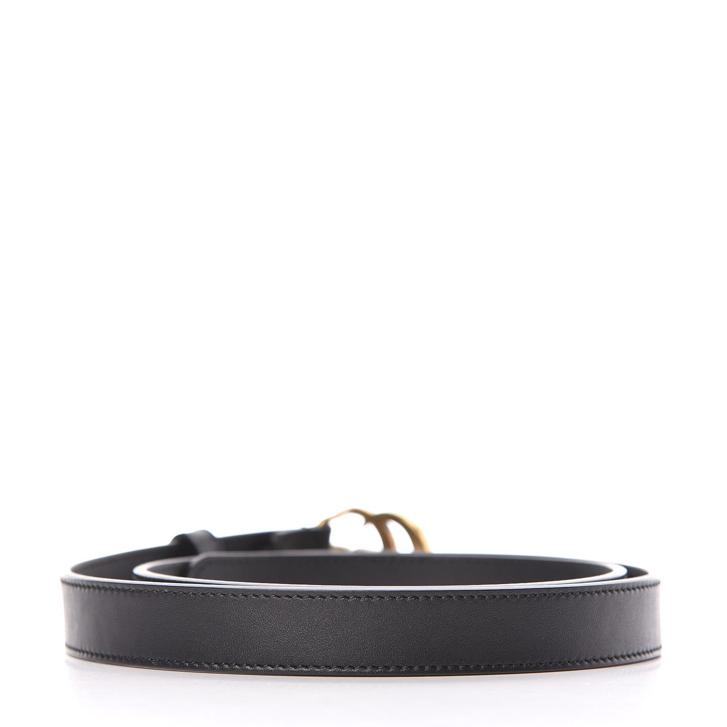 Calfskin Double G 20mm Belt 80 32 Black
