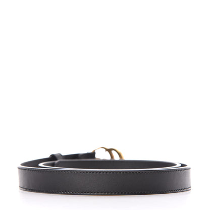 Gucci Calfskin Double G 20mm Belt 80 32 Black 3 of 7