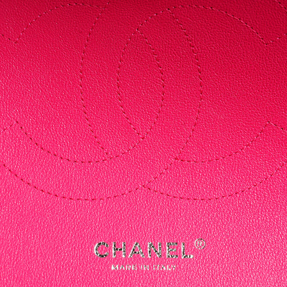 Chanel Lambskin Quilted Jumbo Double Flap Dark Pink 7 of 9