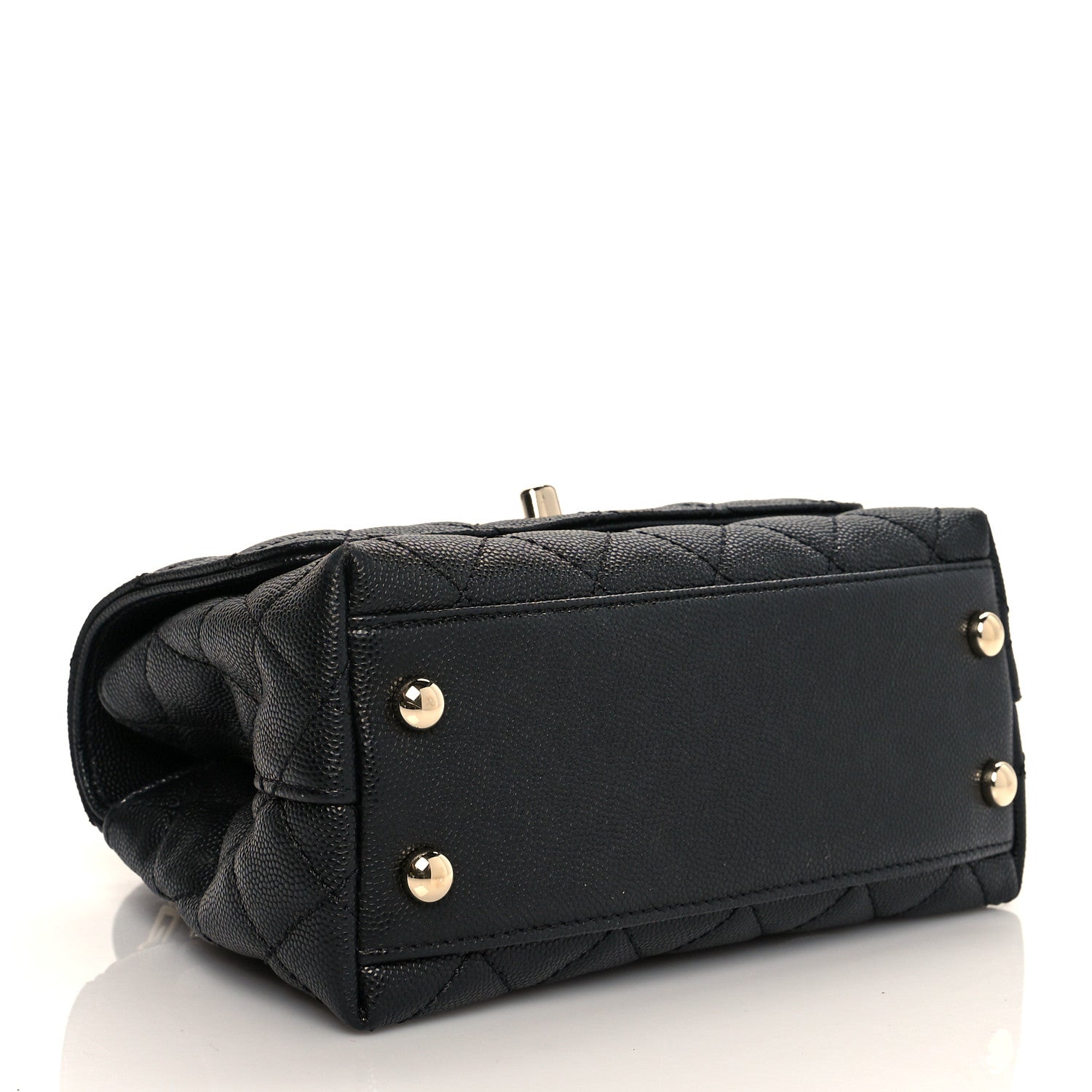 Chanel Caviar Quilted Extra Mini Coco Handle Flap Black 4 of 13
