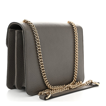 Gucci Dollar Calfskin Small Interlocking G Shoulder Bag Loess 3 of 11