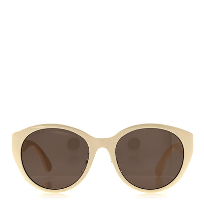 Gucci Acetate Round GG GG0814SK Sunglasses Ivory 2 of 8