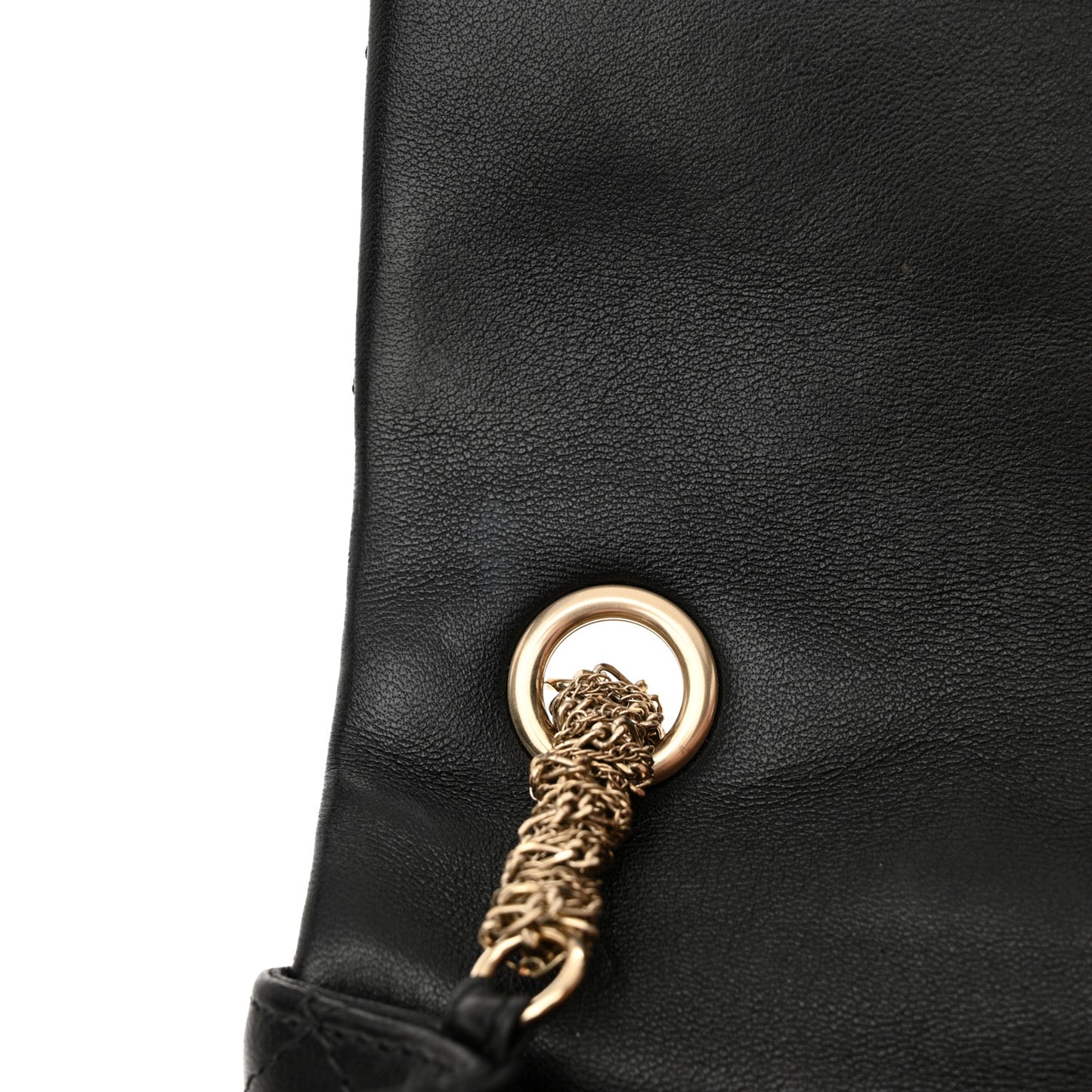 Lambskin Quilted Medium Westminster Pearl Flap Black