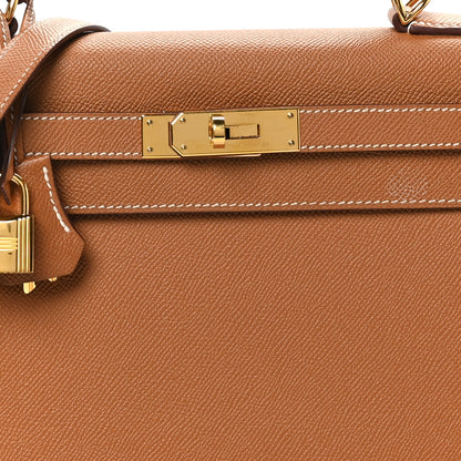 Hermes Epsom Kelly Sellier 28 Gold 8 of 12
