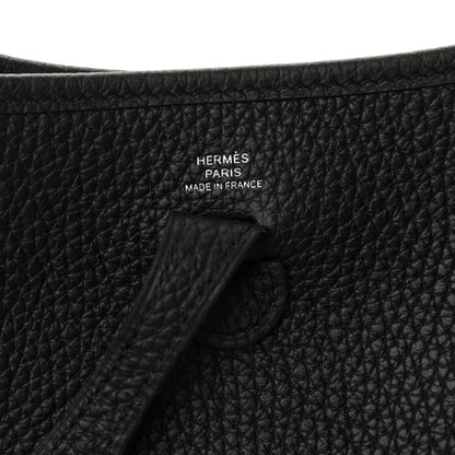 Hermes Taurillon Clemence Evelyne TPM Black 6 of 11