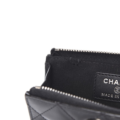 Chanel Patent Quilted Brilliant Key Holder Case Black 8 of 8