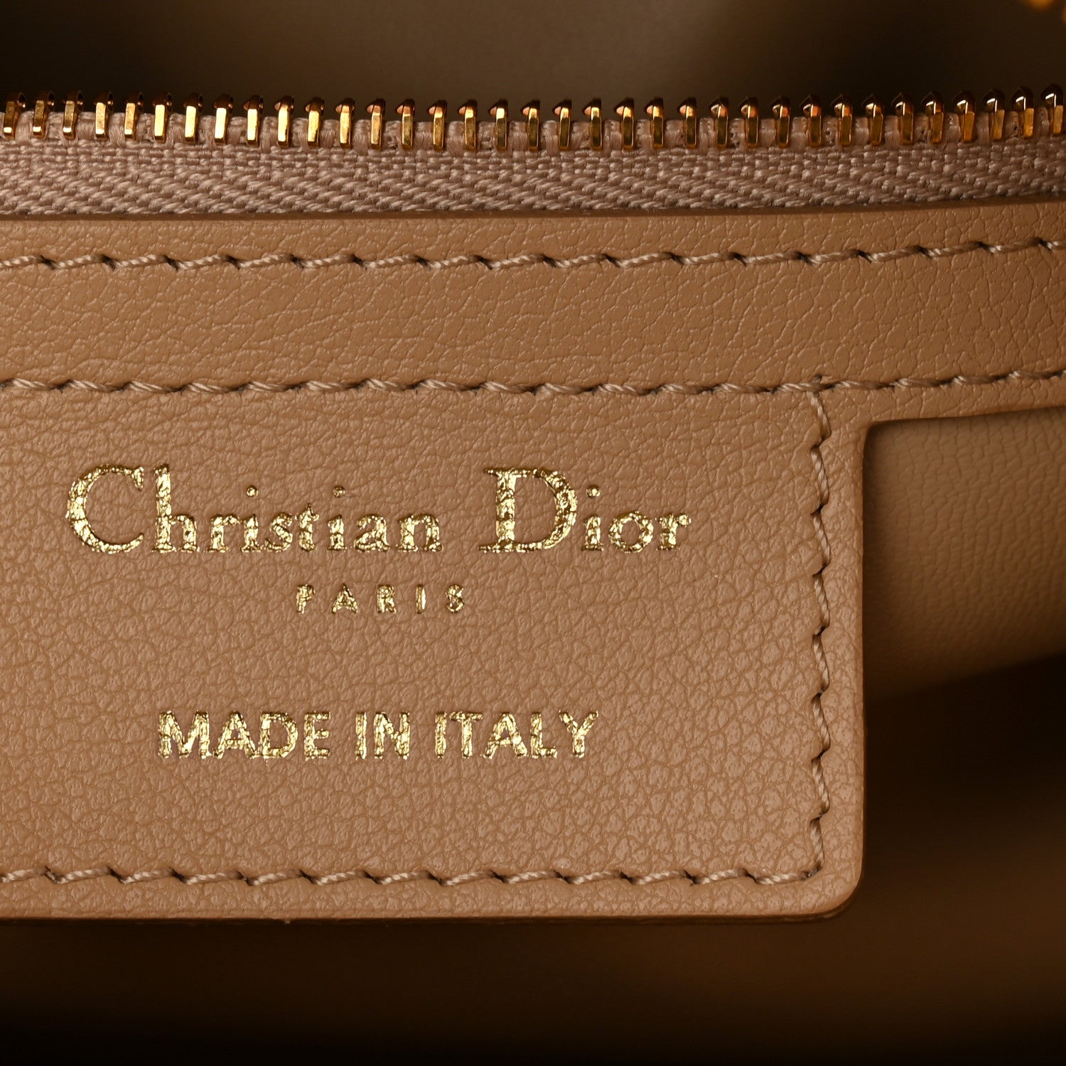 Christian Dior Calfskin Macrocannage Groove 20 Bag Biscuit 6 of 10
