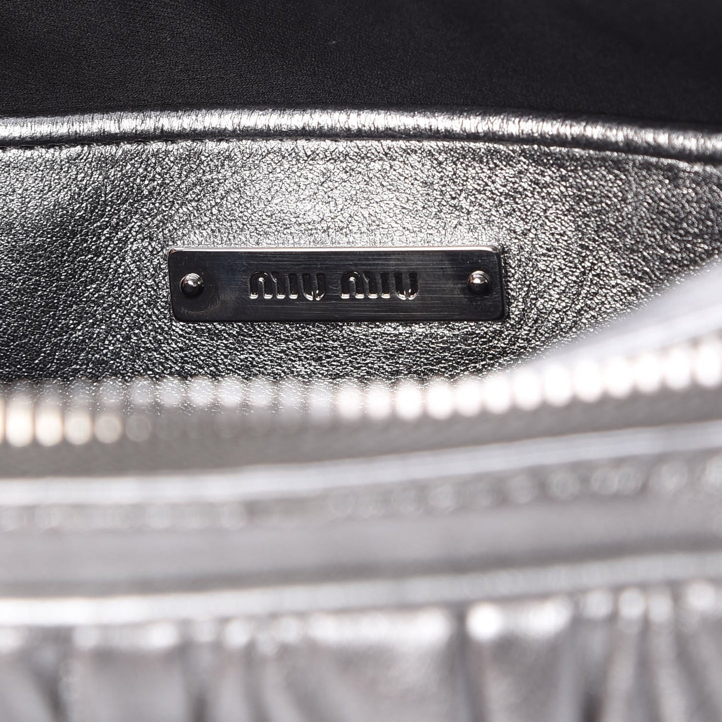 Nappa Matelasse Double Zip Chain Shoulder Bag Cromo