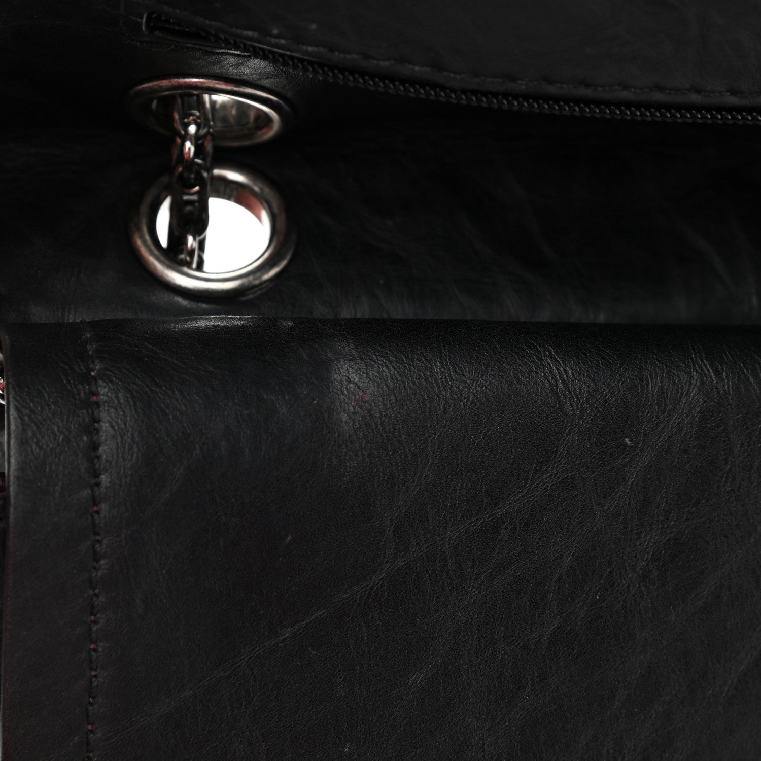 Chanel Aged Calfskin Quilted 2.55 Reissue 226 Flap Black 10 of 13