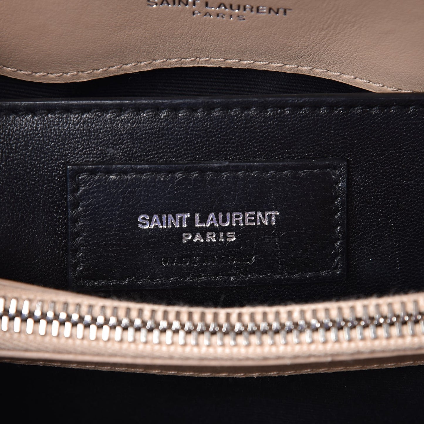 Calfskin Y Quilted Monogram Small Loulou Chain Satchel Nude Powder
