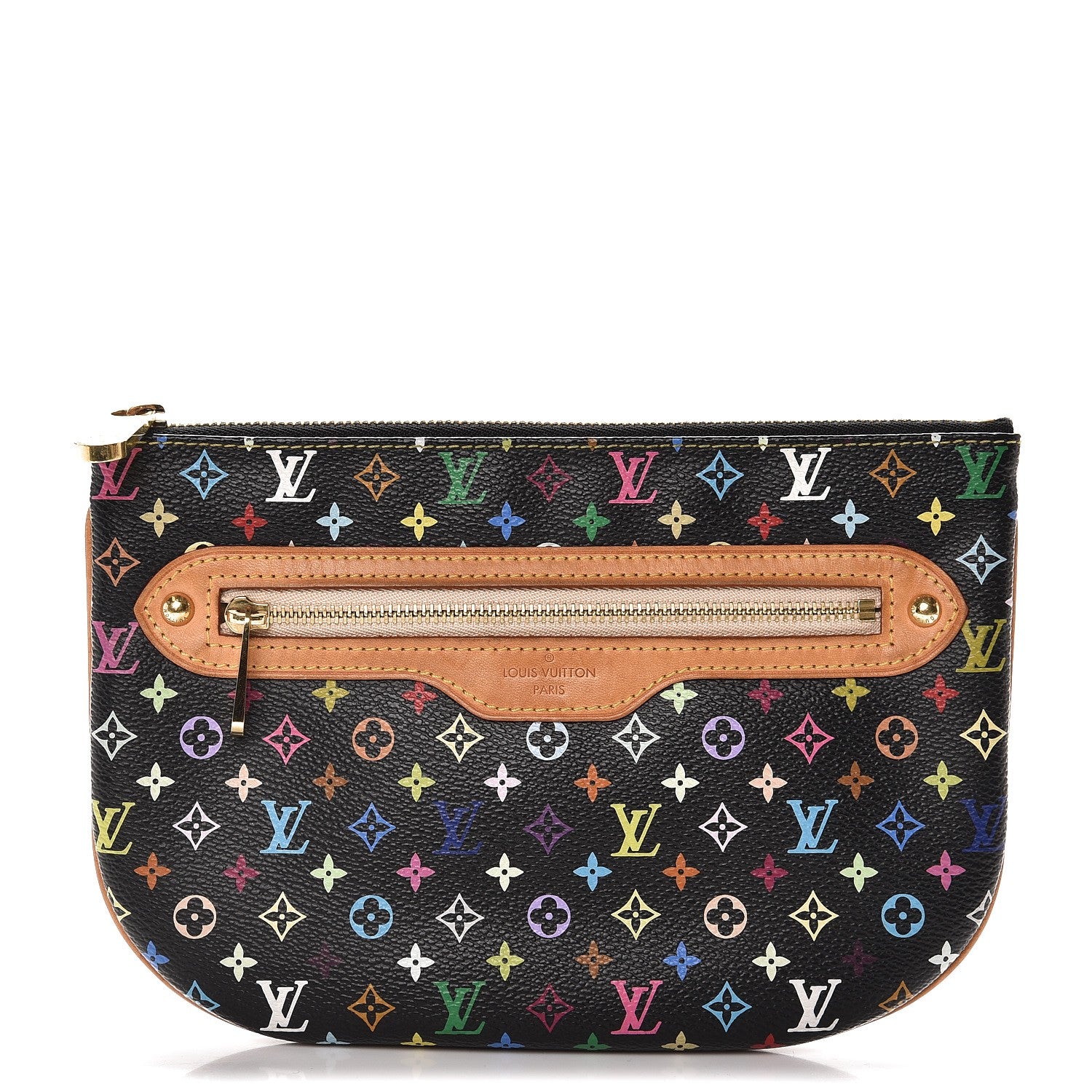 Louis Vuitton Monogram Multicolor Pochette Plate GM Black 1 of 6