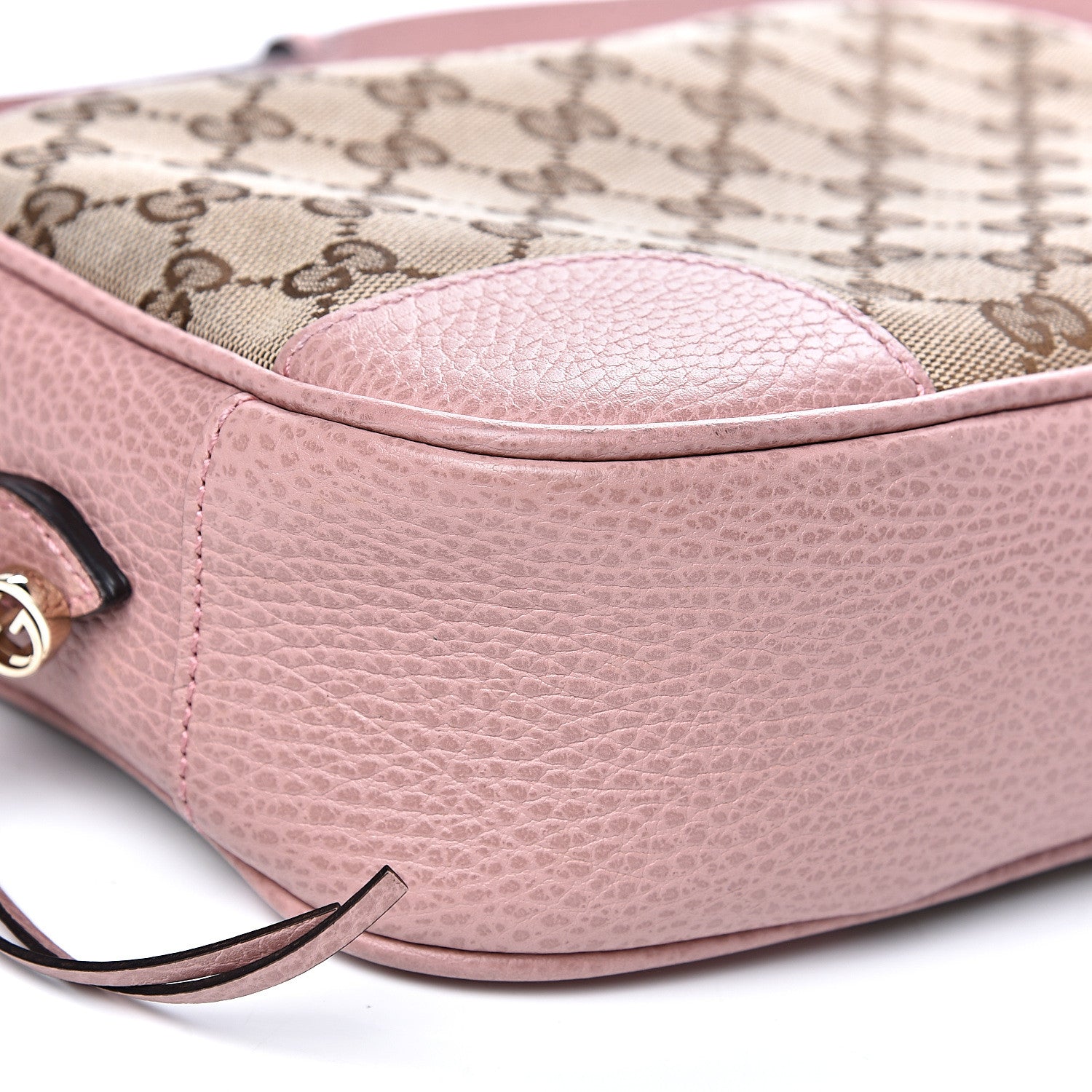 Gucci Monogram Mini Bree Messenger Bag Beige Soft Pink 7 of 9