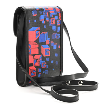 Gucci Canvas Mini Crossbody Bag Black Multicolor 3 of 10