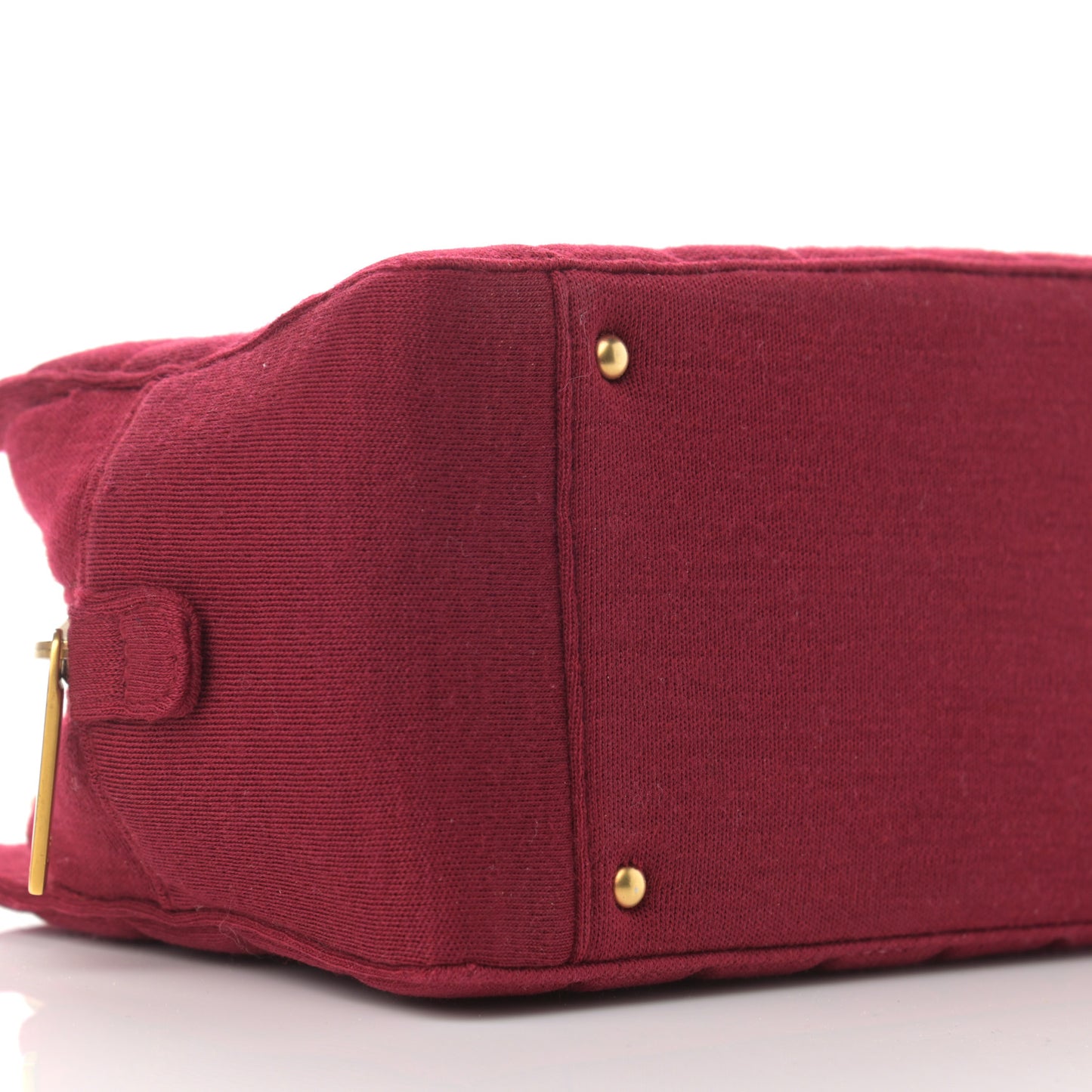 Jersey Quilted CC Chocolate Bar Bag Burgundy