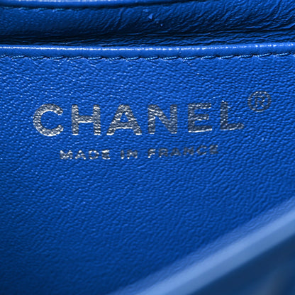 Chanel Lambskin Quilted Mini Square Flap Blue 6 of 12