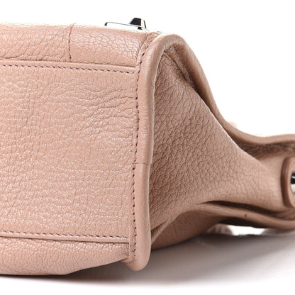 Balenciaga Shiny Goatskin Silver Metallic Edge Hardware S City Rose Des Sables 9 of 9