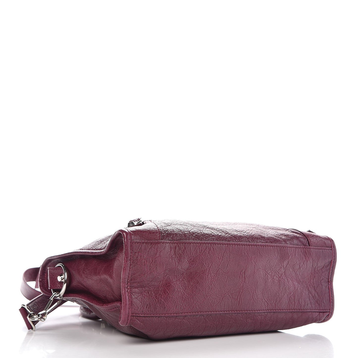 Agneau Classic Silver Hardware S City Violet Prune
