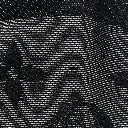 Louis Vuitton Silk Lurex Wool Monogram Shine Shawl Black 6 of 8