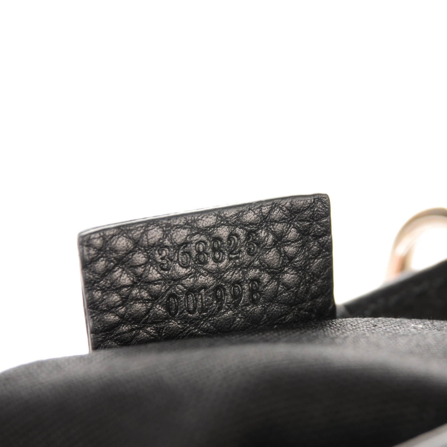 Gucci Cellarius Calfskin Mini Bamboo Shopper Tote Black 7 of 7