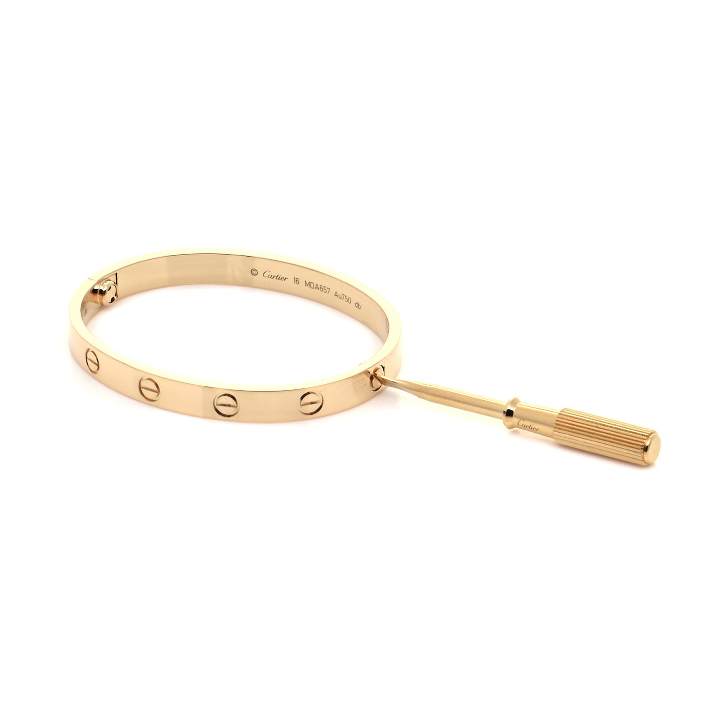 18K Yellow Gold LOVE Bracelet 16