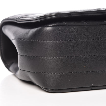 Chanel Calfskin Chevron Quilted Statement Flap Black 8 of 10