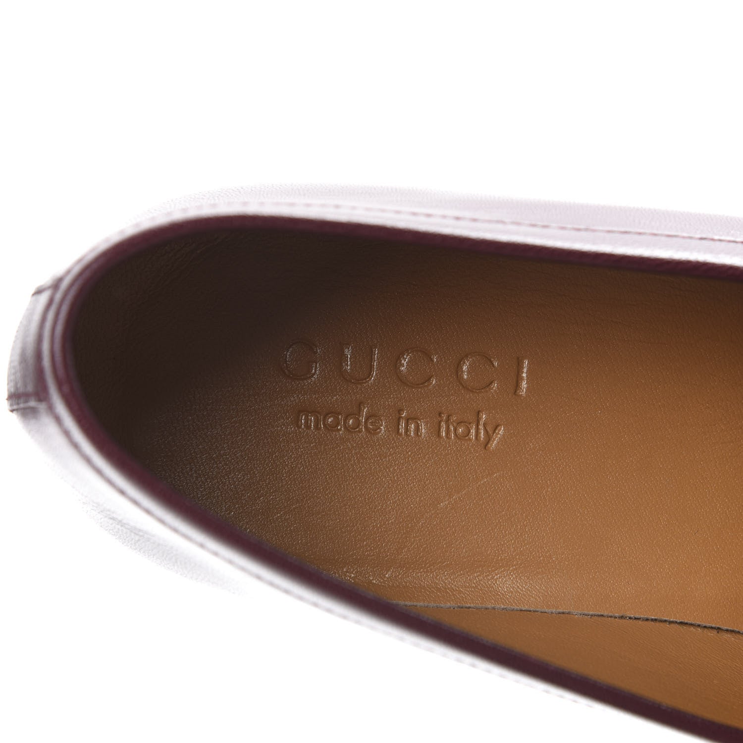 Gucci Goatskin Mens GG Loafers 8.5 Strong Red 7 of 10