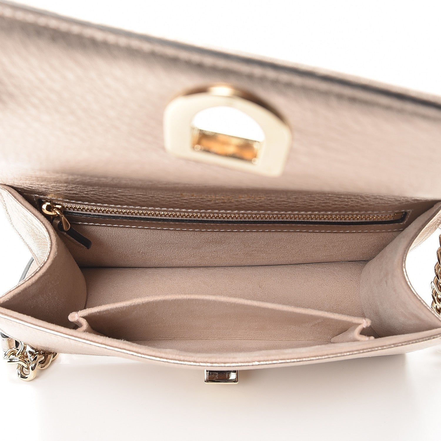 Christian Dior Metallic Grained Calfskin Small Diorama Flap Bag Copper 5 of 7