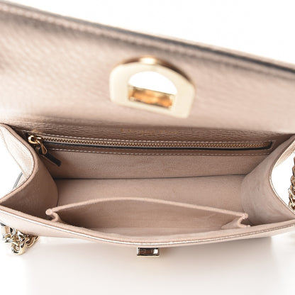 Christian Dior Metallic Grained Calfskin Small Diorama Flap Bag Copper 5 of 7