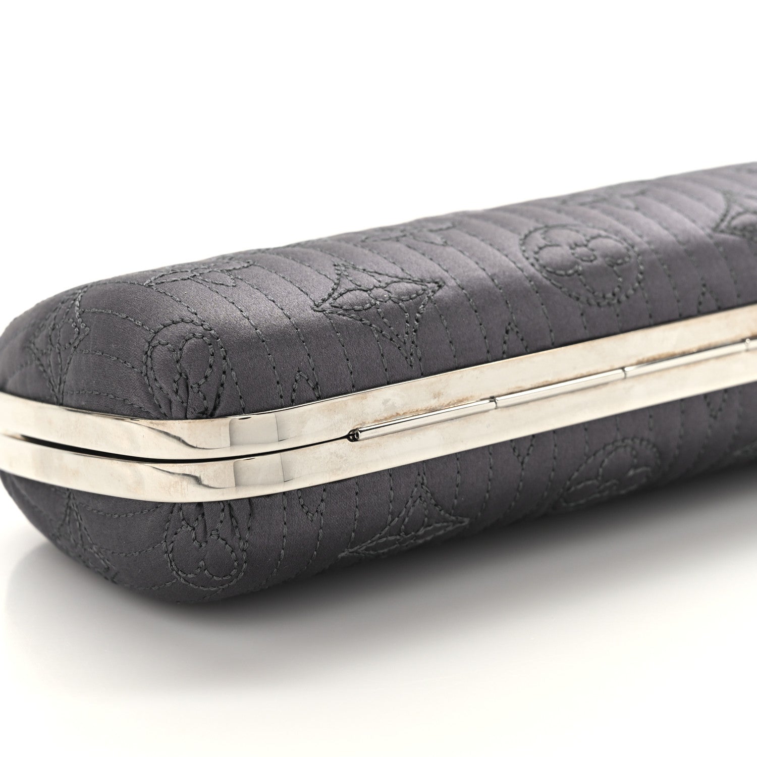 Louis Vuitton Monogram Motard Minaudiere Clutch Grey 6 of 7