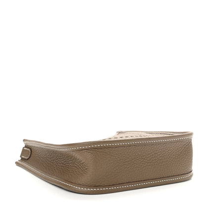 Hermes Taurillon Clemence Amazone Evelyne TPM Etoupe Bleu Indigo 4 of 11