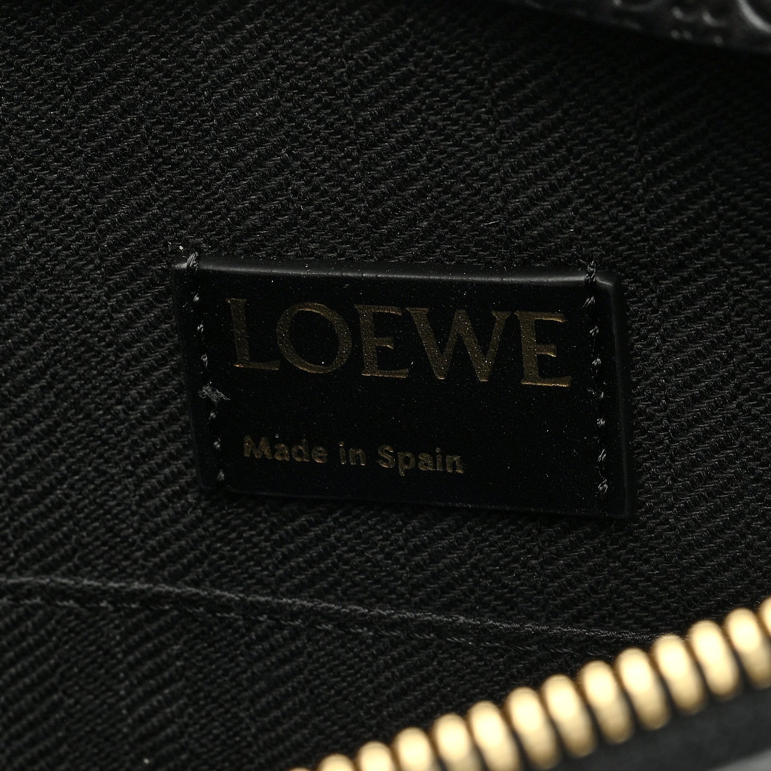 Loewe Calfskin Embossed Repeat T Pouch Black 6 of 6